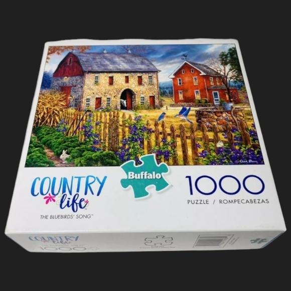 Chuck Pinson The Bluebirds' Song Buffalo Games Country Life Jigsaw Puzzle - Picture 1 of 5